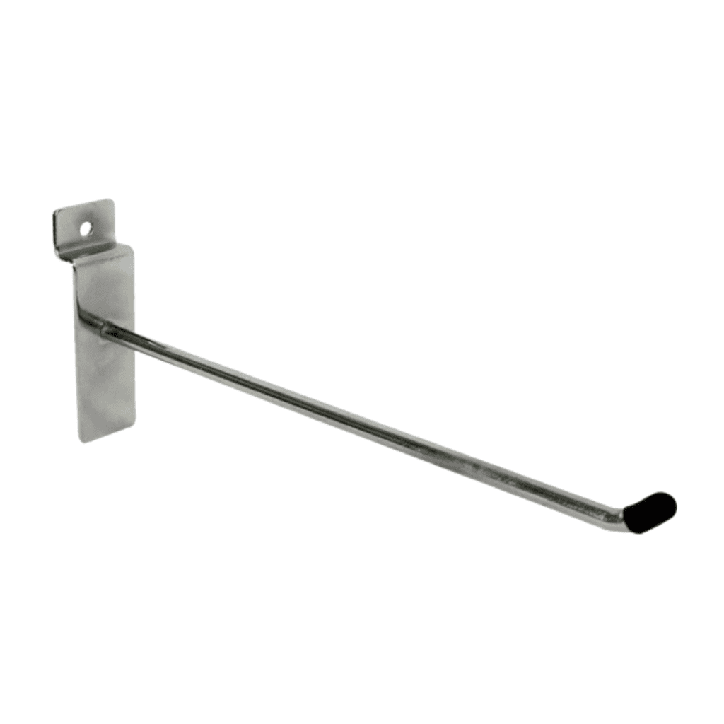 Single Hook For Slat Wall Chrome 7 Sizes 45 Degree Pack100 My