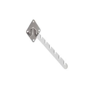 Wall Fixing Notched Arm Chrome – 9 Notches