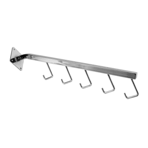 Wall Fixing Notched Arm Chrome – 9 Notches