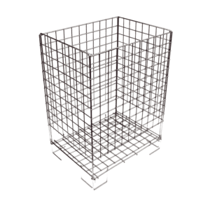 Wire Dump Basket Zinc – 48cmx48cmx78cm