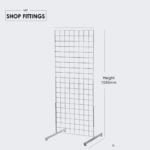 Mesh Panel(Grid Panel) Double Sided Stand – 5ft