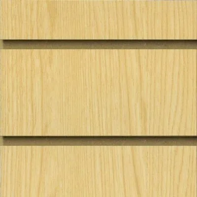 Ash slatwall board panels 18mm MDF with 100mm centres for retail displays