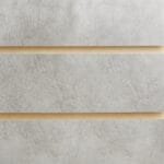 Concrete slatwall board panels 18mm MDF with 100mm centres for retail displays