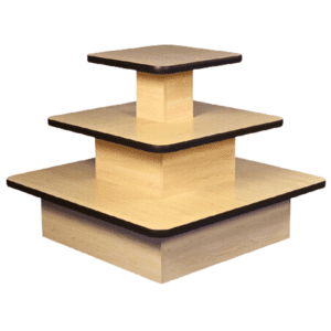 3 Tier Square Table – Maple