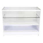 Half Glass Showcase 1200 x 600 x 900mm – White Half Glass Showcase 1800 x 600 x 900mm - White