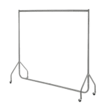 Clothes Rail Gloss Silver Chrome Heavy-Duty Junior/Kids Clothes Rail - 4ft Wide