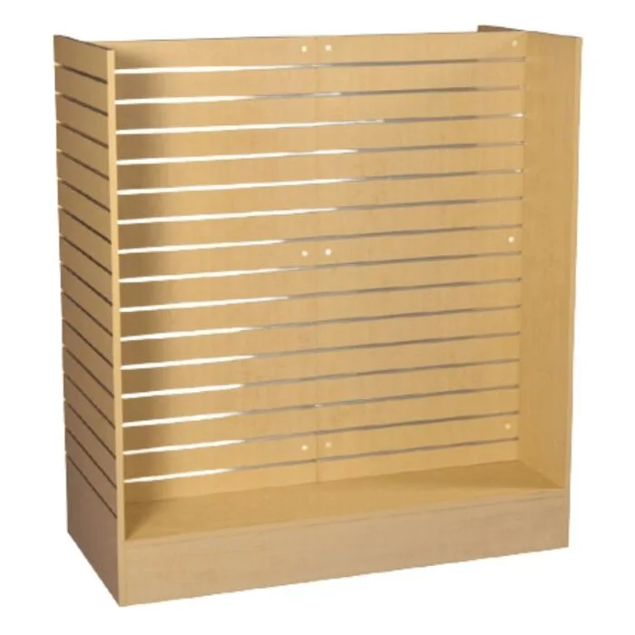 Slatwall H Gondola – Flat-Pack Slatwall Display H Unit – Maple