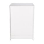till block with lock white - back
