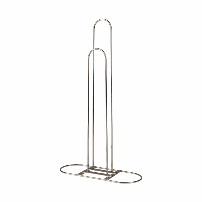 Chrome hanger stacker stand for organising clothes hangers