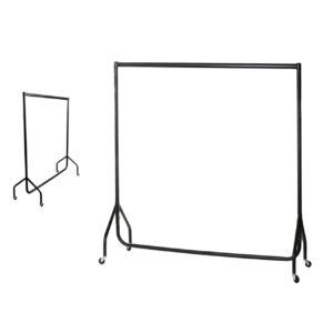 Heavy Duty Junior Garment Rail Black - 3Ft