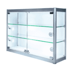 Aluminium Wall Mounted Showcase With Lighting Aluminium Wall Showcase with Lighting – 800 x 200 x 600mm