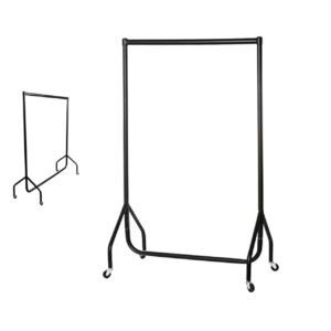 Heavy Duty Black Clothes Rail -3Ft(L)X5Ft(H)