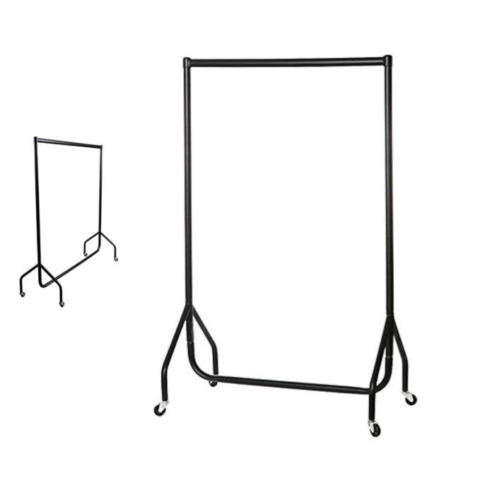 Heavy Duty Black Clothes Rail -3Ft(L)X5Ft(H)