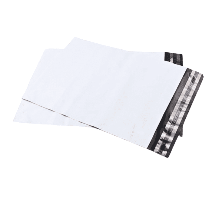 White Grey Mailing Bags