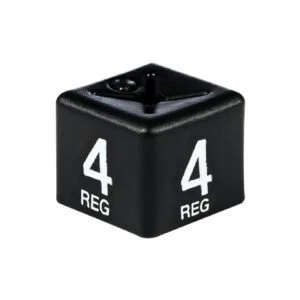White on Black Size Cubes '4 reg'