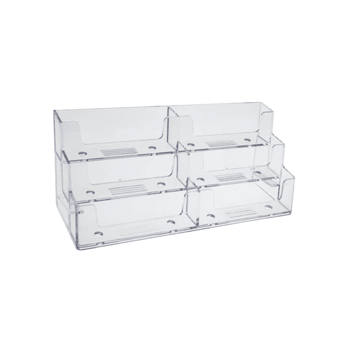 6 pocket 3 tier landscape business card holder - 6 Pocket 3 Tier Landscape Business Card Holder Box-50