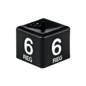 White on Black Size Cubes '6 reg'