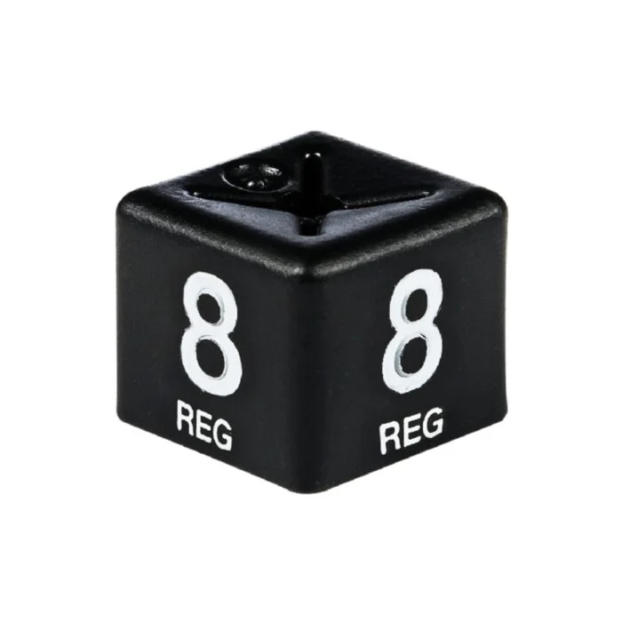 White on Black Size Cubes '8 reg'