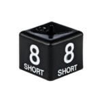 White on Black Size Cubes '8 short'