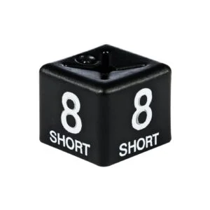 White on Black Size Cubes '8 short'