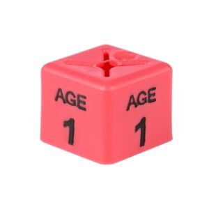 'Age 1' Size Cubes - Pink