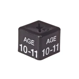 'Age 10-11' Size Cubes - Black