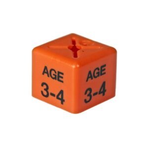 'Age 3-4' Size Cubes - Orange