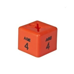 'Age 4' Size Cubes - Orange