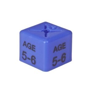 'Age 5-6' Size Cubes - Blue