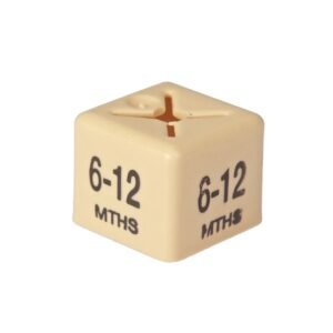 'Age 6-12m' Size Cubes - Beige