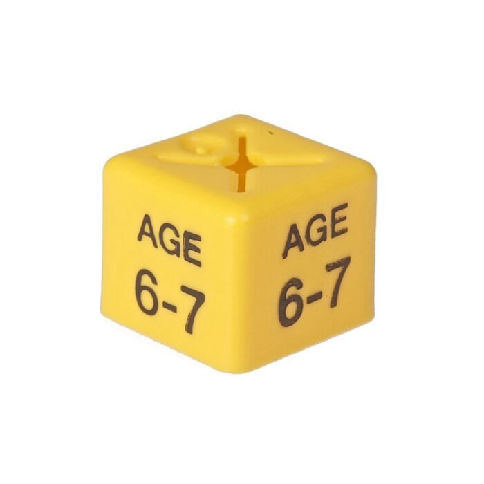 age 6 7 size cubes yellow 1 - 'Age 6-7' Size Cubes - Yellow