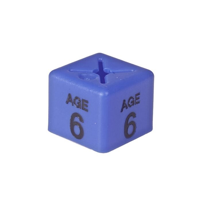 age 6 size cubes blue 1 - 'Age 6' Size Cubes - Blue