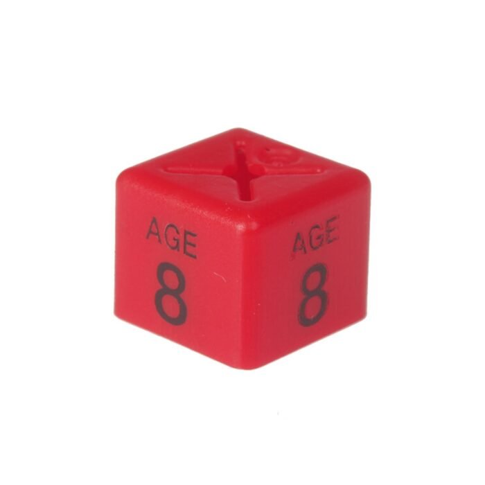 age 8 size cubes red 1 - 'Age 8' Size Cubes - Red