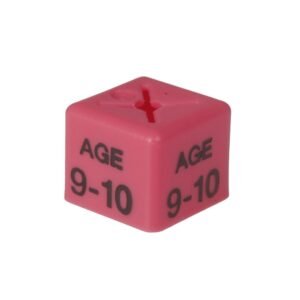 'Age 9-10' Size Cubes - Pink