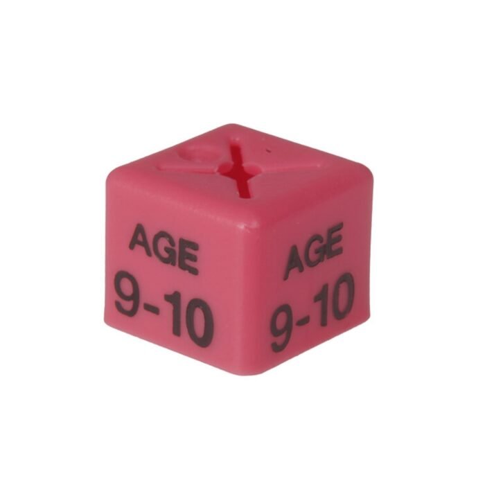 age 9 10 size cubes pink 1 - 'Age 9-10' Size cubes - Pink (Pack 50)