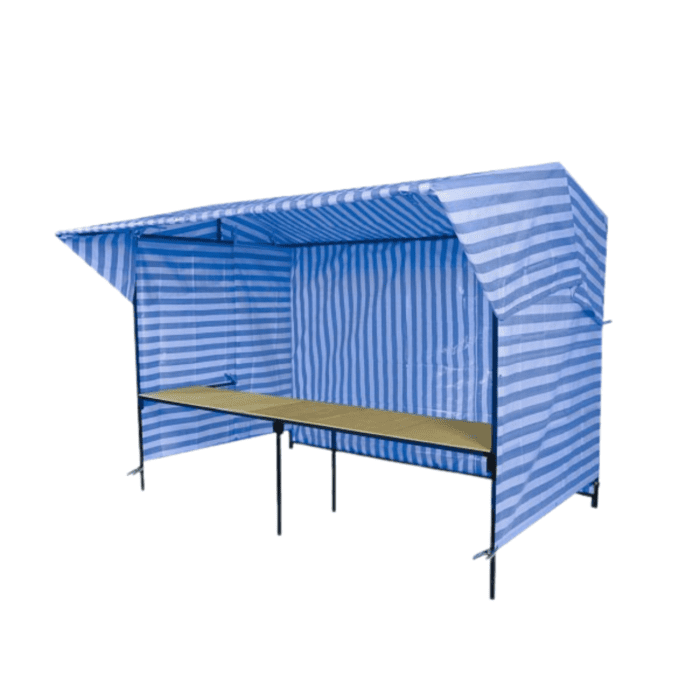 Blue White Striped Tarpaulins (170gsm) Example 3