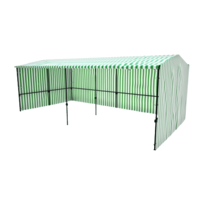 Green White Striped Tarpaulins (170gsm) Example 3