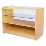Half Glass Showcase 1200 x 600 x 900mm – Maple Half Glass Showcase 1800 x 600 x 900mm – Maple
