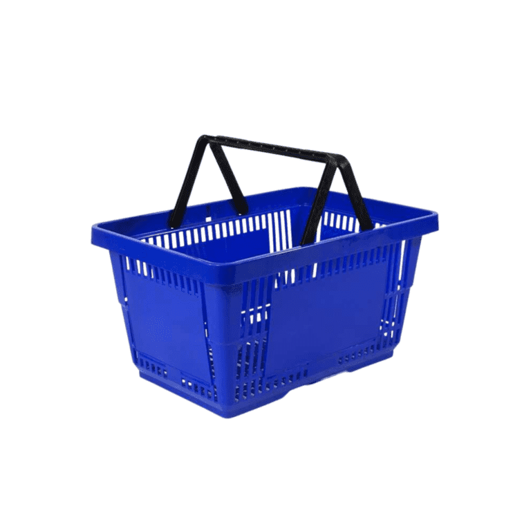 Plastic Shopping Baskets Blue 22Ltr My ShopFittings Ltd