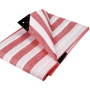 Red White Striped Tarpaulins (170gsm) Example 1