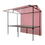 Red White Striped Tarpaulins (170gsm) Example 3