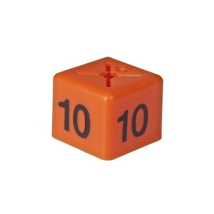 'Size 10' Size Cubes - Orange