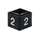 White on Black Size Cubes 'size 2'