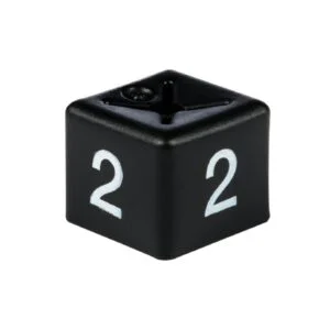 White on Black Size Cubes 'size 2'