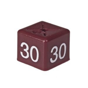 'Size 30' Size Cubes - Maroon