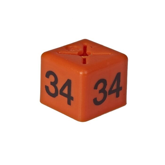 'Size 34' Size Cubes - Orange