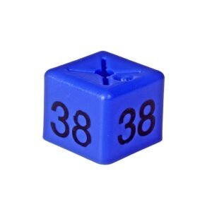 'Size 38' Size Cubes - Blue