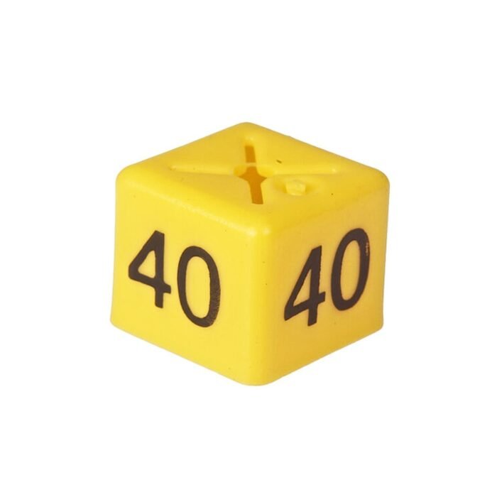 'Size 40' Size Cubes - Yellow