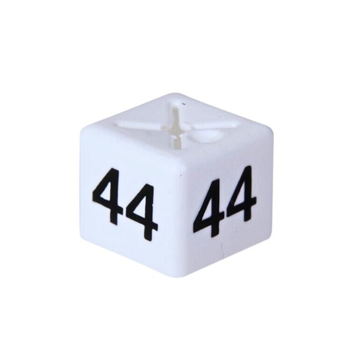 'Size 44' Size Cubes - White