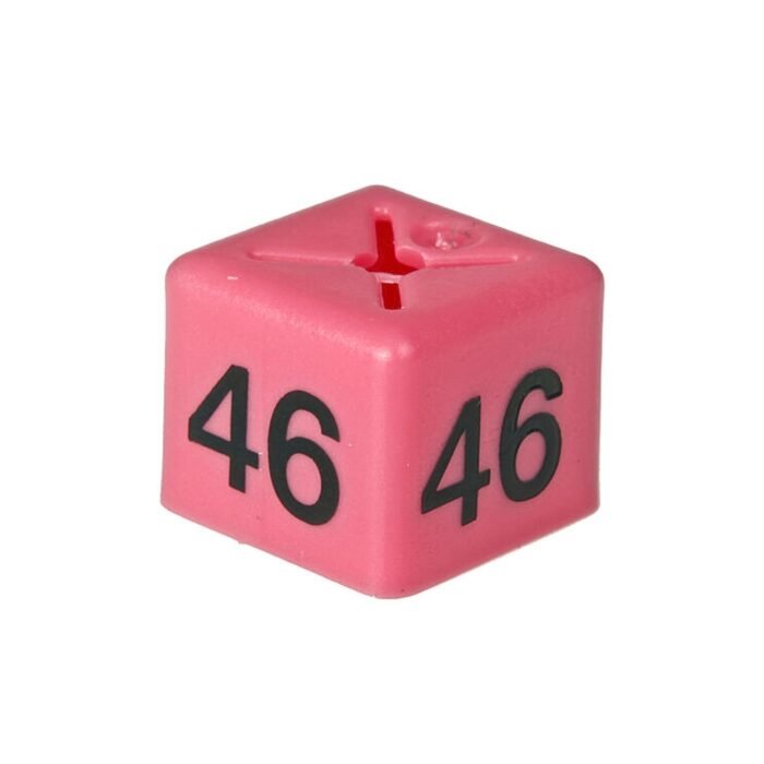 'Size 46' Size Cubes - Pink